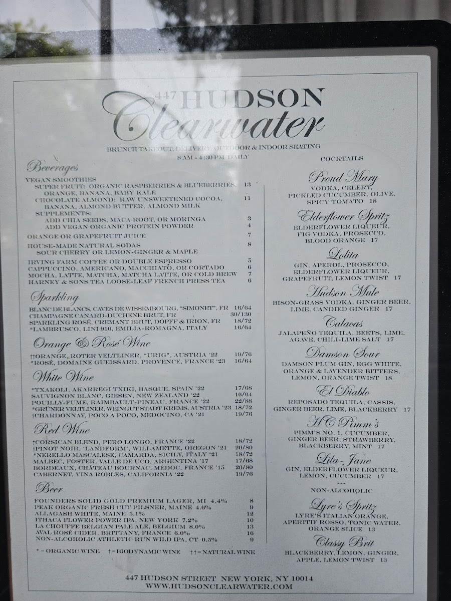 Hudson Clearwater Menu - Image 3